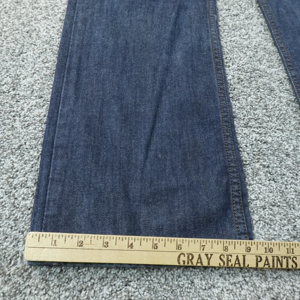 Ecko Unltd Jeans Mens 38X32 Dark Blue Denim Pants Wide Leg Baggy Hip Hop Y2K 00s
